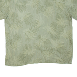 ISLAND SHARES Mens Hawaiian Shirt Green Floral 2XL