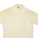 Mens Shirt Yellow Spotted L