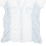GUESS Los Angeles Womens Plain Shirt Blue L