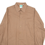 FRAPPANT EXTRA Mens Shirt Brown Long Sleeve S