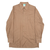 FRAPPANT EXTRA Mens Shirt Brown Long Sleeve S