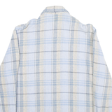 VERSE Mens Flannel Shirt Blue Check Long Sleeve M