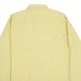 C&A Mens Shirt Green Striped Long Sleeve L