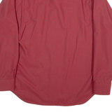 RENATO CAVALLI Perfecto Slim Line Mens Plain Shirt Red Long Sleeve L