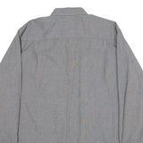 RENATO CAVALLI Classic Top Easy Care Mens Plain Shirt Grey Long Sleeve M