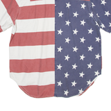 QUIZ AGAIN Womens Shirt Blue L