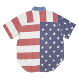 QUIZ AGAIN Womens Shirt Blue L