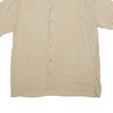 JACK AND JONES Resort Shirt Mens Plain Shirt Brown XL