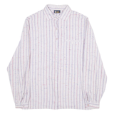YOUR SIXTH SENSE Womens Shirt Purple Striped Long Sleeve S