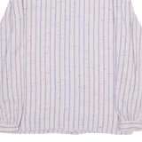 YOUR SIXTH SENSE Womens Shirt Purple Striped Long Sleeve S