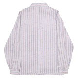 YOUR SIXTH SENSE Womens Shirt Purple Striped Long Sleeve S