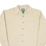 GUIDE SERIES Mens Plain Shirt Beige Long Sleeve S