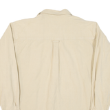 GUIDE SERIES Mens Plain Shirt Beige Long Sleeve S