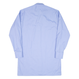 AMSA Mens Plain Shirt Blue Long Sleeve L