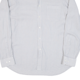 BOSS Mens Plain Shirt Grey Long Sleeve L