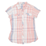 COLUMBIA Womens Shirt Pink Check S