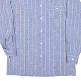 VISAGE Mens Shirt Purple Striped Long Sleeve S