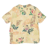 Womens Shirt Beige Crazy Pattern M