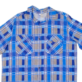 Mens Shirt Blue Check M