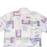 FASHION REPORT Mens Shirt Purple Crazy Pattern XL