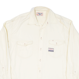 AMERICAN CLASSIC Mens Plain Shirt Beige Long Sleeve XL
