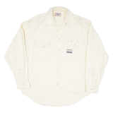 AMERICAN CLASSIC Mens Plain Shirt Beige Long Sleeve XL