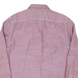 LEVI'S Mens Plain Shirt Maroon Long Sleeve L