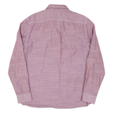 LEVI'S Mens Plain Shirt Maroon Long Sleeve L