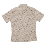 Mens Shirt Brown Crazy Pattern L