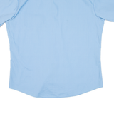 Mens Plain Shirt Blue L