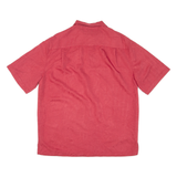 CARIBBEAN JOE Mens Plain Shirt Red L