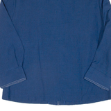 Womens Plain Shirt Blue 3/4 Sleeve S