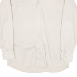 BOSS Mens Plain Shirt Beige Long Sleeve M