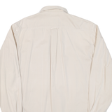 BOSS Mens Plain Shirt Beige Long Sleeve M