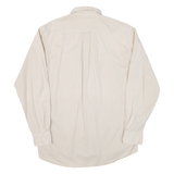 BOSS Mens Plain Shirt Beige Long Sleeve M