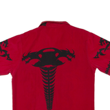 Mens Plain Shirt Red M