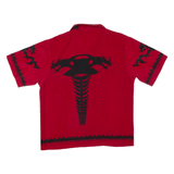 Mens Plain Shirt Red M