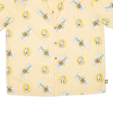 Ginger Beer Mens Shirt Yellow Crazy Pattern L