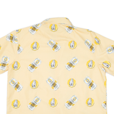 Ginger Beer Mens Shirt Yellow Crazy Pattern L