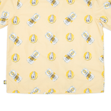 Ginger Beer Mens Shirt Yellow Crazy Pattern L