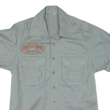 Mens Plain Shirt Green XS