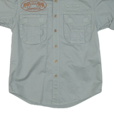 Mens Plain Shirt Green XS