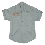 Mens Plain Shirt Green XS