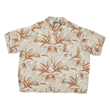 PURITAN Mens Hawaiian Shirt Beige Floral 2XL