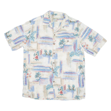BATIK BAY Mens Shirt Beige Crazy Pattern M