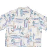 BATIK BAY Mens Shirt Beige Crazy Pattern M