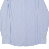 HUGO BOSS Slim Fit Ellsha Mens Shirt Blue Plaid Long Sleeve L