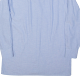 Mens Flannel Shirt Blue Long Sleeve L