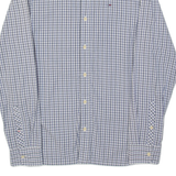 TOMMY HILFIGER Mens Shirt Grey Plaid Long Sleeve S