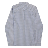 TOMMY HILFIGER Mens Shirt Grey Plaid Long Sleeve S